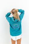 100% EMBROIDERED HOODIE- JADE
