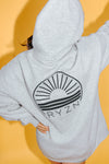 HOODIE- GREY + BLACK