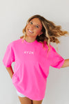 OVERSIZED T-SHIRT-PINK