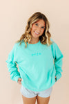 LIGHTWEIGHT CREWNECK SWEATSHIRT- MINT